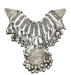 Oxidised Black Polish Ghungroo Choker Necklace