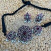 Brass Replica Monalisa Stone Necklace Set