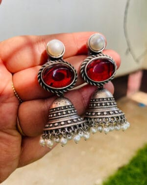 Brass Replica Jhumka Earrings