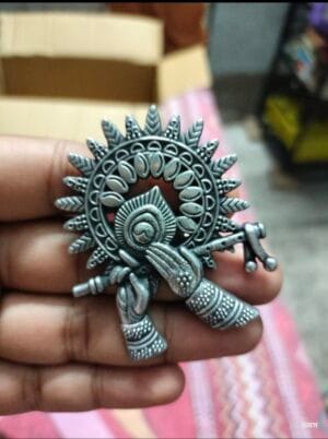 Oxidised Black Polish Adjustable Finger Ring
