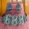 Oxidised Blackpolish Choker Necklace Set