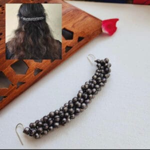 Oxidised Blackpolish Ghungroo Hair Juda