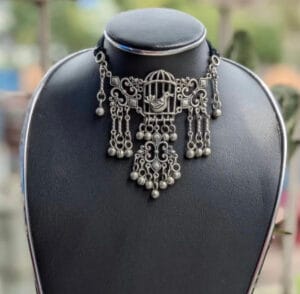 Oxidised-Blackpolish-Ghungroo-Necklace