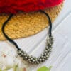 Oxidised Blackpolish Ghungroo Necklace