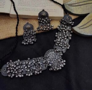 Oxidised-Blackpolish-Ghungroo-Necklace-Set