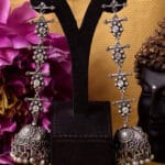 Oxidised-Blackpolish-Long-Jhumka-Earrings