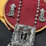 Oxidised-Blackpolish-Long-Necklace-Set