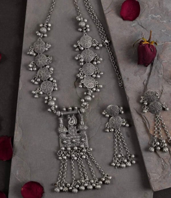 Oxidised-Blackpolish-Necklace-Set
