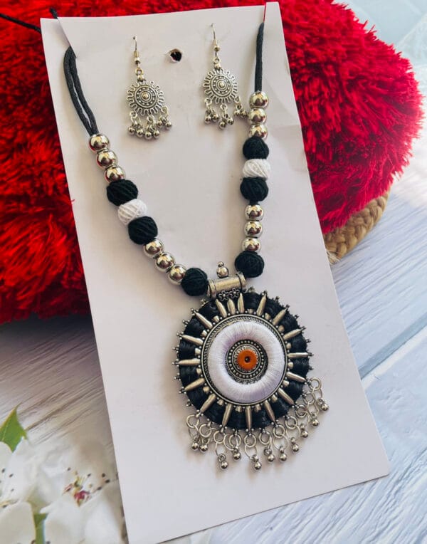 Oxidised German Silver Handmade Necklace Set