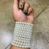 Oxidised-Pearl-Adjustable-Bangle-Single