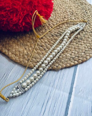 Oxidised-Pearl-Choker-Necklace