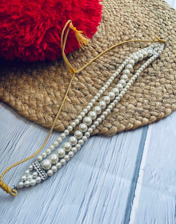 Oxidised-Pearl-Choker-Necklace