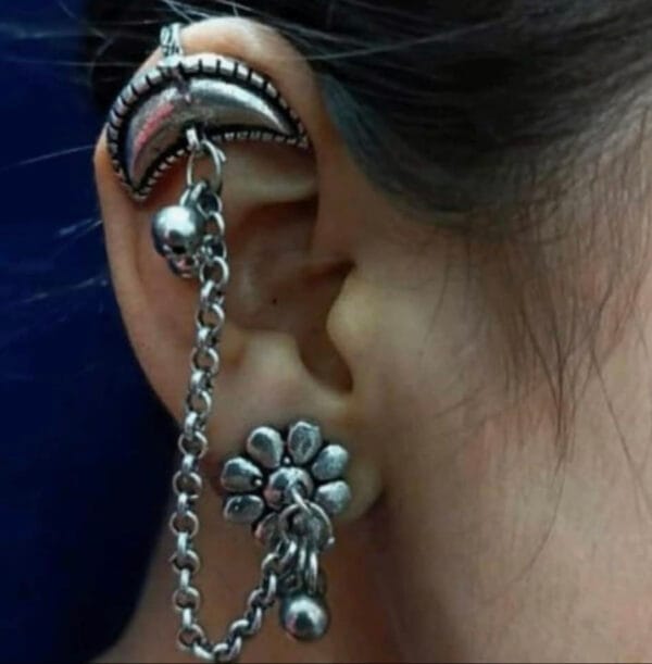 Oxidised Silver Ear Cuff