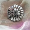 Oxidised Silver Mirror Adjustable Finger Ring