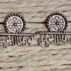 Oxidised Silver Musafir Stud Earrings