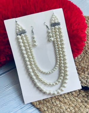 Pearl-Multi-Layer-Necklace-Set