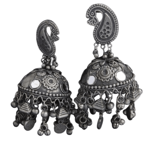 oxidised-black-polish-jhumka-earrings