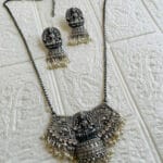 oxidised-blackpolish-long-necklace-set