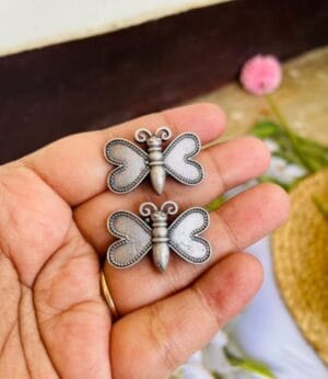 Brass-Replica-Butterfly-Stud-Earring