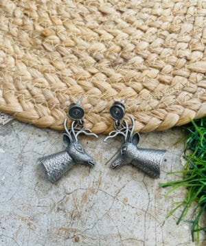 Brass-Replica-Deer-Earring