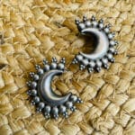 Brass-Replica-Half-Moon-Stud-Earring