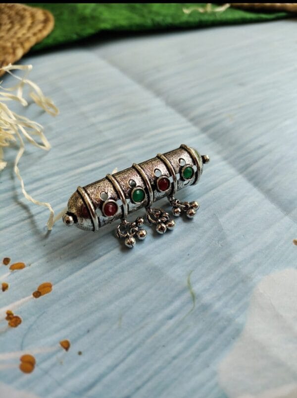 German-Silver-Stone-Adjustable-Finger-Ring-View2