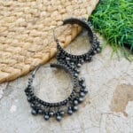 Oxidised-Blackpolish-Baki-Earring