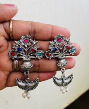 Oxidised-Blackpolish-Earring