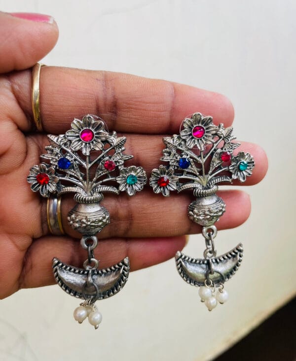 Oxidised-Blackpolish-Earring