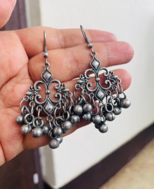 Oxidised-Blackpolish-Earring