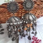 Oxidised-Blackpolish-Jhumka