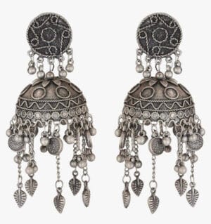 Oxidised-Blackpolish-Jhumka