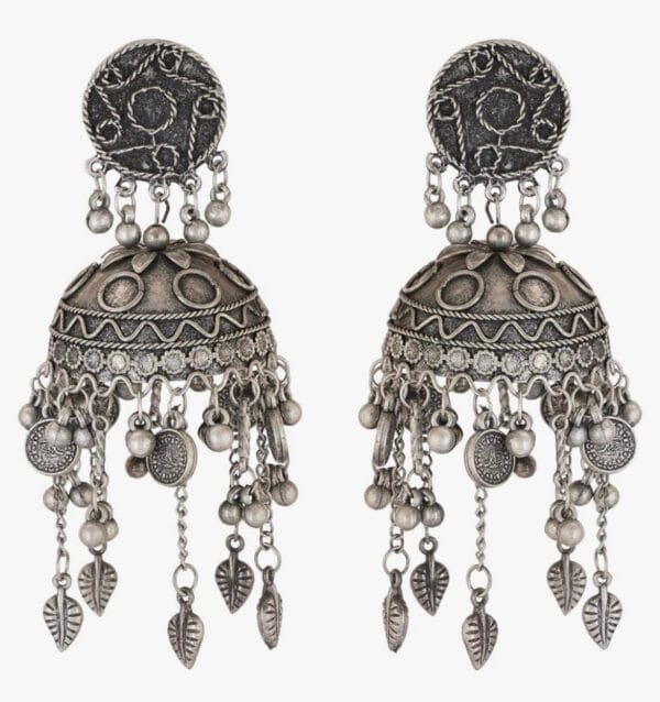 Oxidised-Blackpolish-Jhumka
