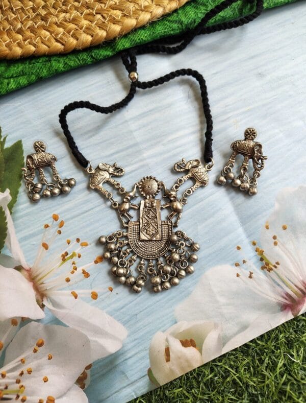 Oxidised-Blackpolish-Necklace-Set