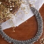 Oxidised-Ghungroo-Choker-Necklace-Silver