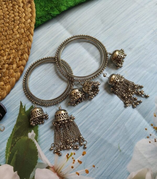 Oxidised-Jhumka-Bangles