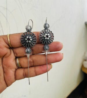 Oxidised-Pin-Bugadi-Earring