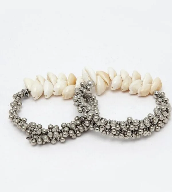 Oxidised-Shell-Adjustable-Bangle
