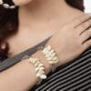 Oxidised-Shell-Adjustable-Bangle-Model