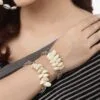 Oxidised-Shell-Adjustable-Bangle-Model