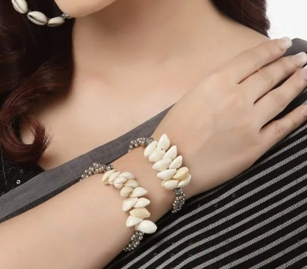 Oxidised-Shell-Adjustable-Bangle-Model