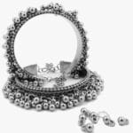 Oxidised-Silver-Adjustable-Ghungroo-Pair-Bangles