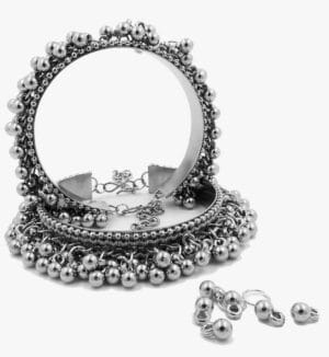 Oxidised-Silver-Adjustable-Ghungroo-Pair-Bangles