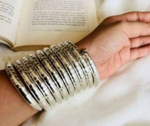 Oxidised-Silver-Adjustable-Spiral-Bangles