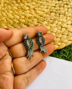 brass-replica-ad-stone-stud-earrings