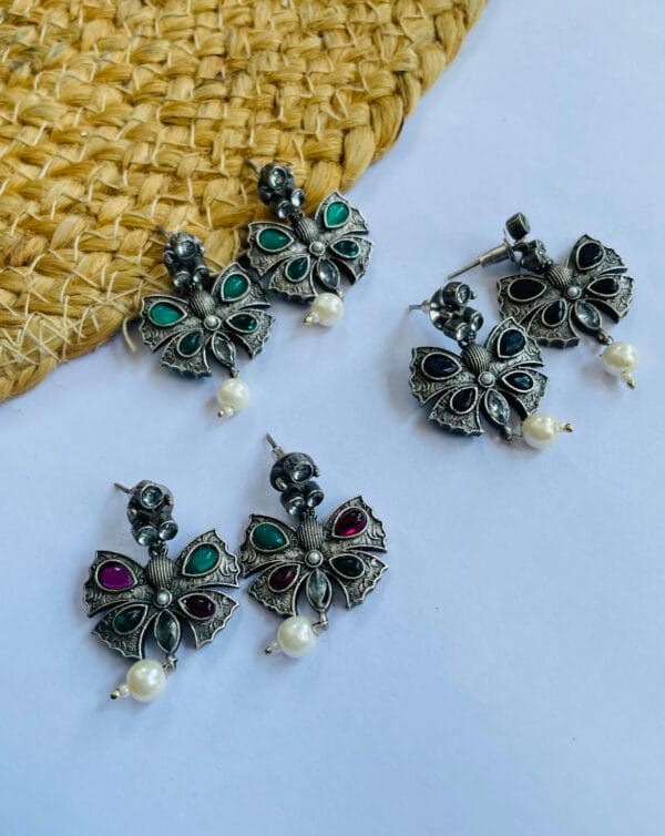 brass-replica-butterfly-stud-earring-2