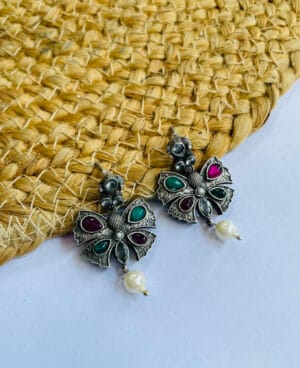 brass-replica-butterfly-stud-earring