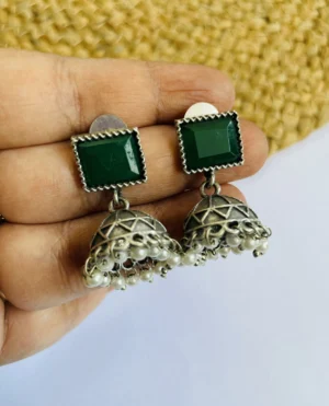 brass-replica-jhumka-earrings