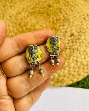 brass-replica-meenakari-earring