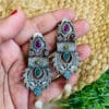 brass-replica-monalisa-stone-earrings